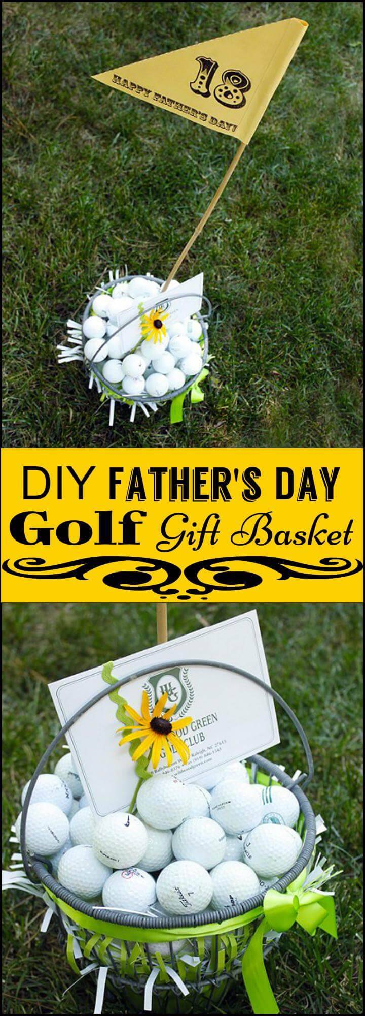 DIY Father's Day Golf Gift Basket